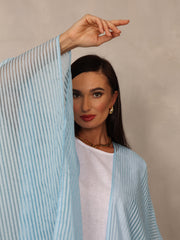 LIGHT SEETHROUGH ABAYA - SUMMER BLUE