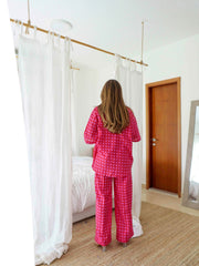 BYSARAD | ANGURIA PANTS & LS SHIRT CO-ORD - RED (MUNSELL)