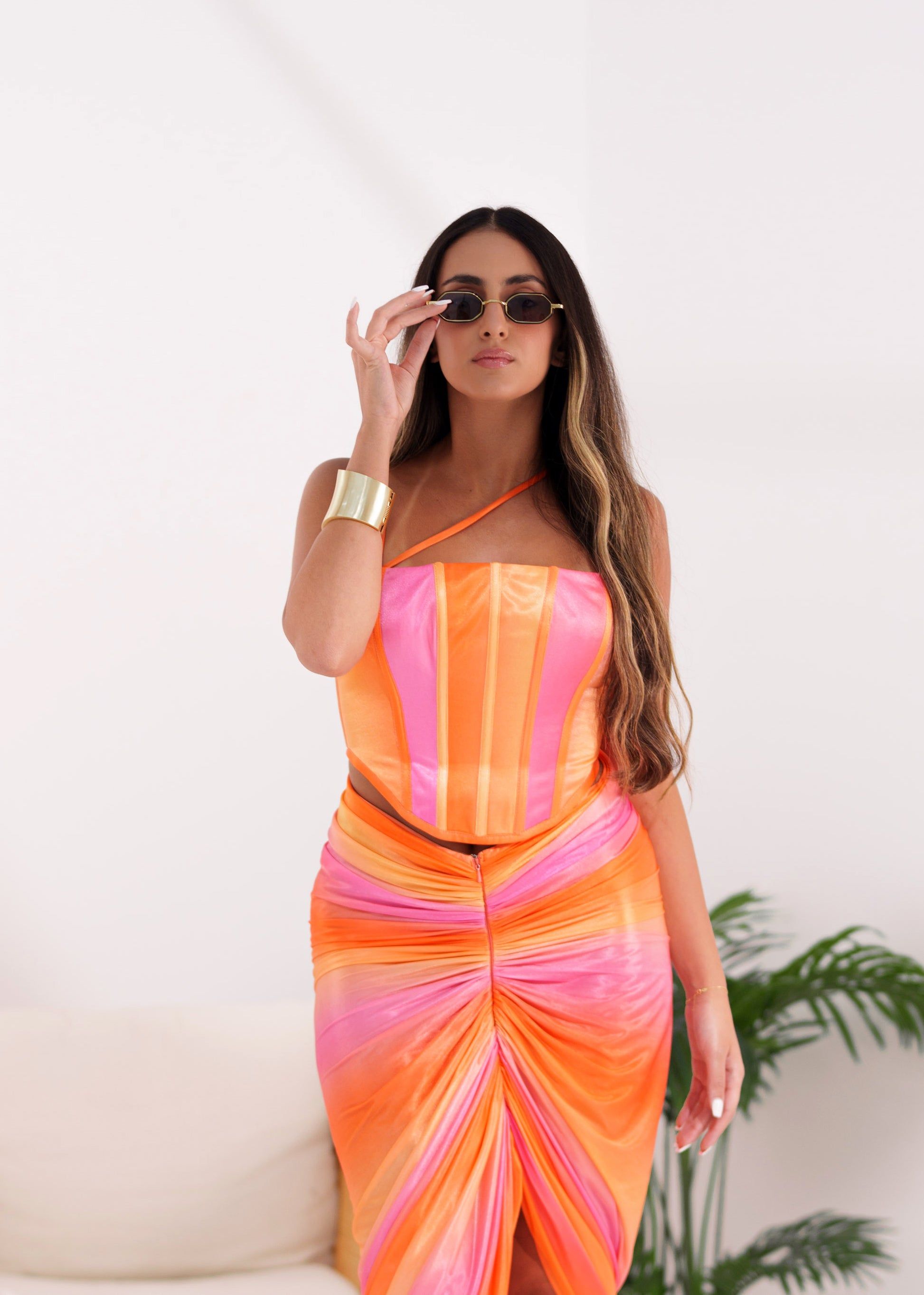 BYSARAD | CANDY BREEZE SKIRT & CORSET TOP SET