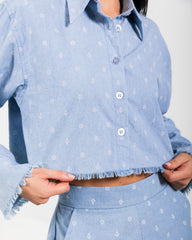 BYSARAD | CAPTAIN'S SHORTS & CROPPED SHIRT CO-ORD