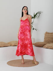 BYSARAD | FLOWY MAXI DRESS - PINK