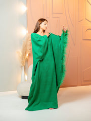 BYSARAD | GALA LONG SLEEVE DRESS - EMERALD GREEN