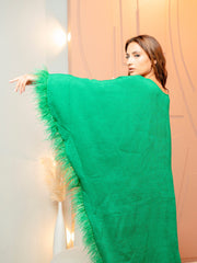 BYSARAD | GALA LONG SLEEVE DRESS - EMERALD GREEN