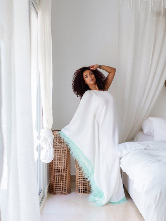 BYSARAD | GALA OFF SHOULDER DRESS - WHITE