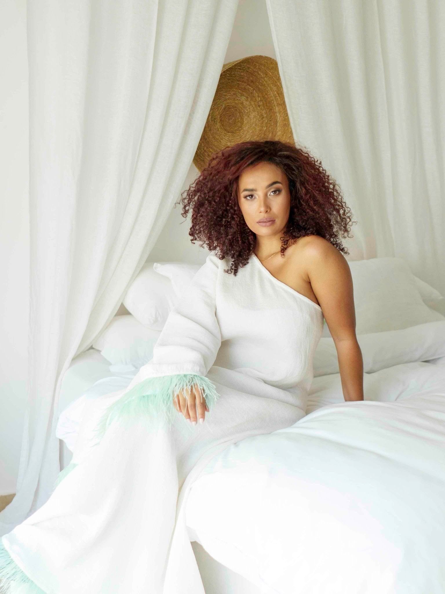 BYSARAD | GALA OFF SHOULDER DRESS - WHITE