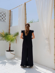 BYSARAD | MARGARITA PANT & RELAXED TOP - REAL BLACK