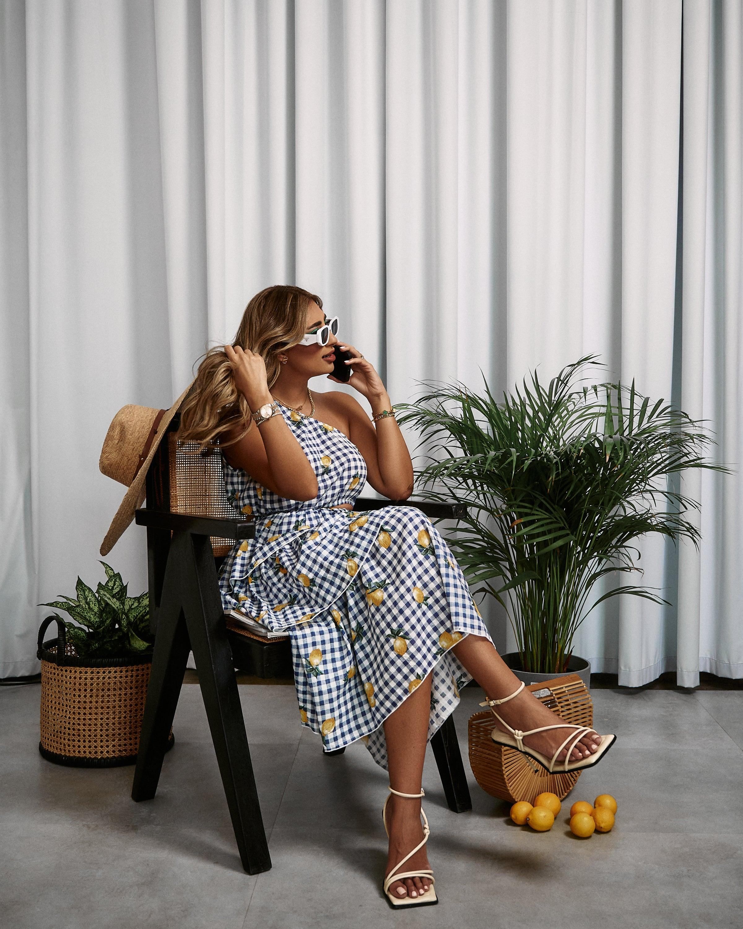 BYSARAD | RUFFLES SKIRT & CROP TOP CO-ORD - LEMONCELLO