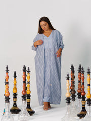 BYSARAD | THE ATHENA 3-PIECE ABAYA SET - BLUE