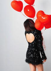 BYSARAD | THE LOVE CAPSULE - VELVET SEQUIN SHORT DRESS