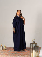 BYSARAD | THE MAIA KAFTAN DRESS - NAVY