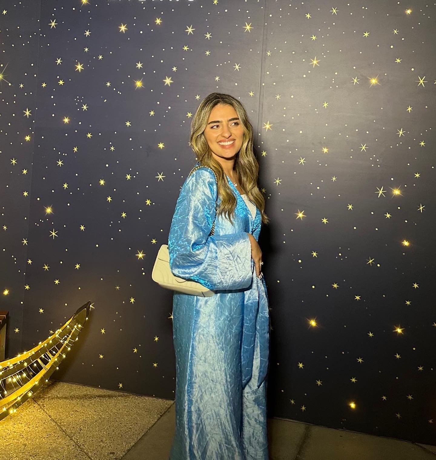 BYSARAD | THE MARIYA ABAYA - METALLIC BLUE