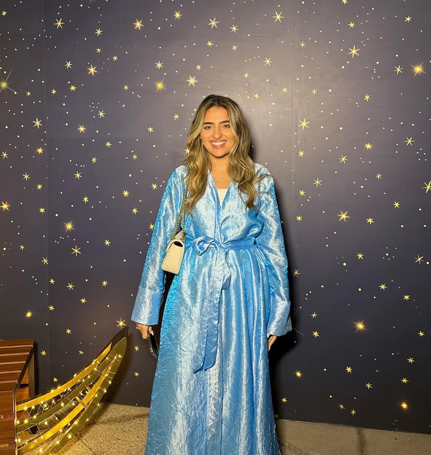 BYSARAD | THE MARIYA ABAYA - METALLIC BLUE