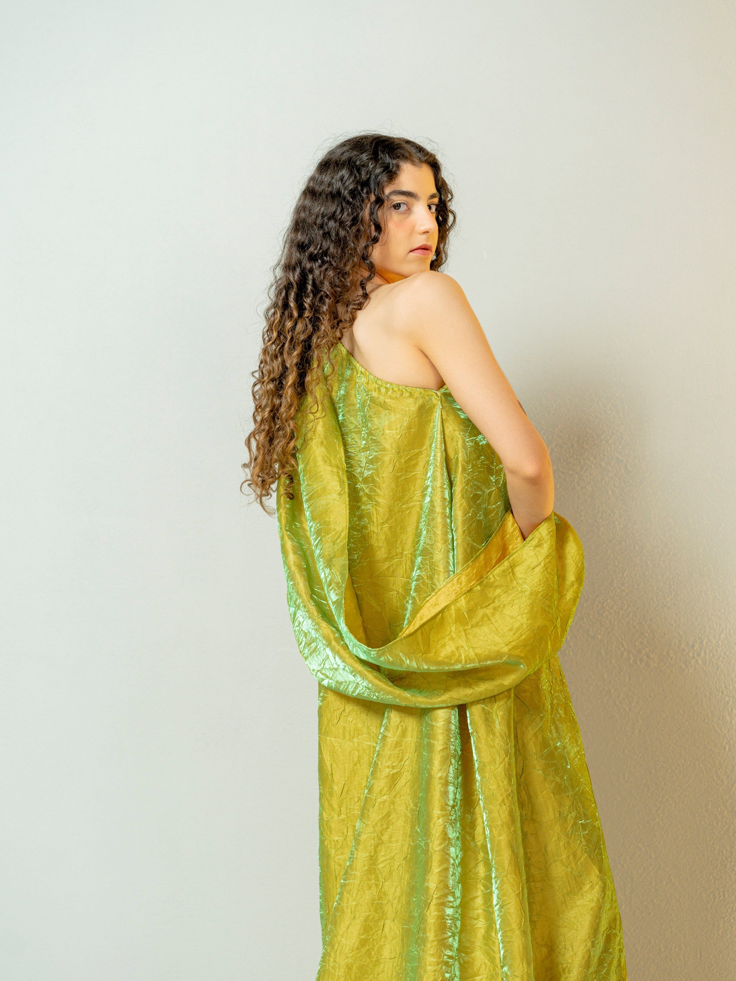 BYSARAD | THE SARA KAFTAN DRESS - GREEN
