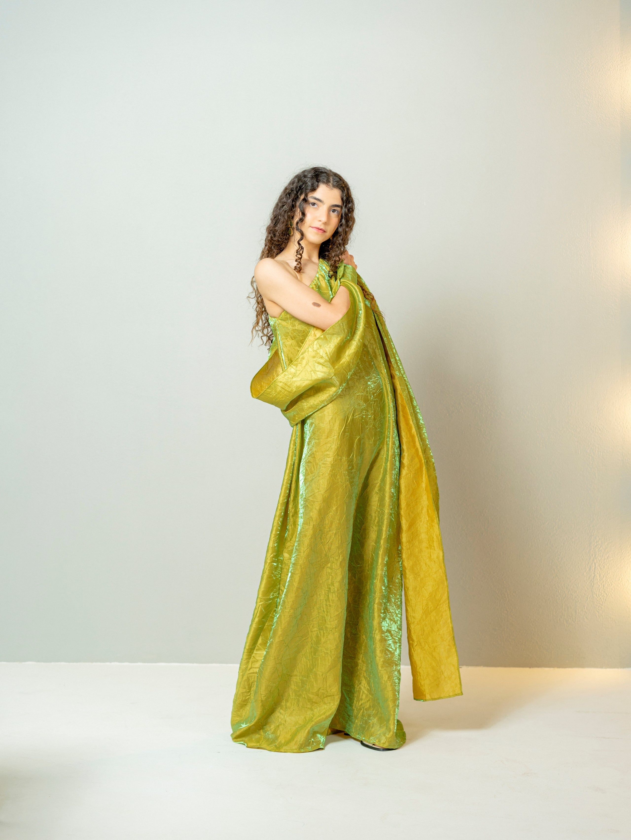 BYSARAD | THE SARA KAFTAN DRESS - GREEN