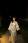 Embroidered Kaftan Dress - Colorful Gold