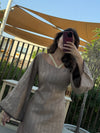Kaftan Dress - Caramel Brown