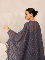 3D EMBROIDERED KAFTAN - TWILIGHT BLUE