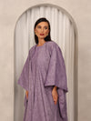 LINEN KAFTAN & INNER DRESS SET - PURPLE
