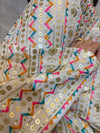 Embroidered Kaftan Dress - Colorful Gold