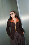 Fitted Jacket - Brown