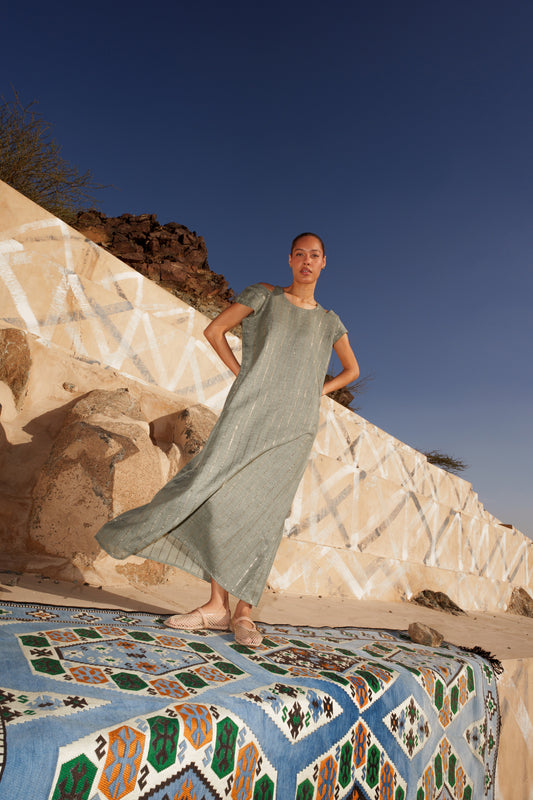 Kaftan Dress - Sage Green