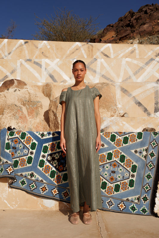 Kaftan Dress - Sage Green