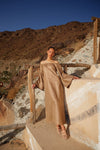 Kaftan Dress - Caramel Brown