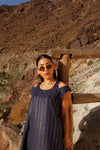 Kaftan Dress - Navy Blue