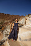 Kaftan Dress - Navy Blue