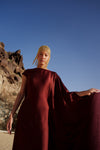 Kaftan Dress - Burgundy