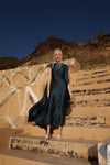 Kaftan Dress - Teal Blue