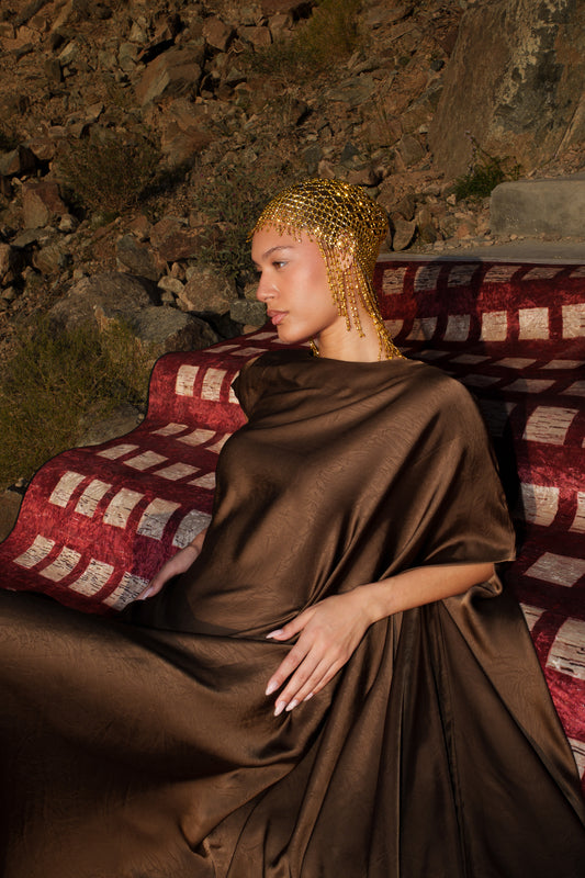 Kaftan Dress - Cocoa Brown