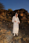 Kaftan Dress with Hood - Off White