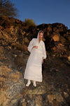 Kaftan Dress with Hood - Off White