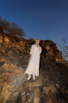 Kaftan Dress with Hood - Off White