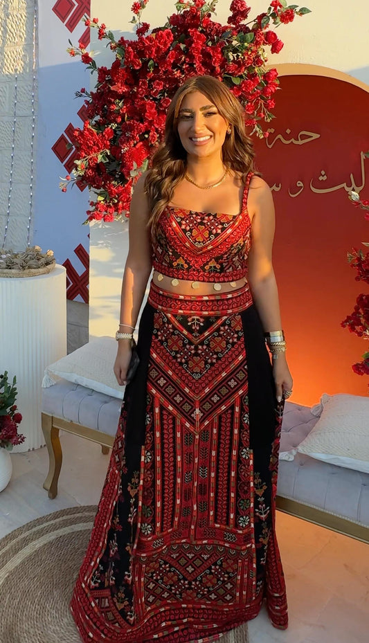 BYSARAD FASHION HOUSE HENNA DRESS