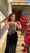 BYSARAD FASHION HOUSE HENNA DRESS