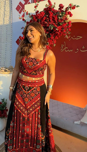 BYSARAD FASHION HOUSE HENNA DRESS