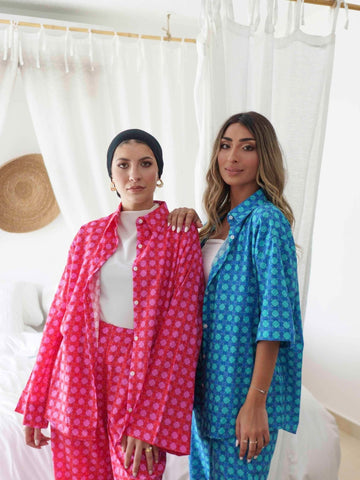 BYSARAD | ANGURIA PANTS & LS SHIRT CO-ORD - RED (MUNSELL)