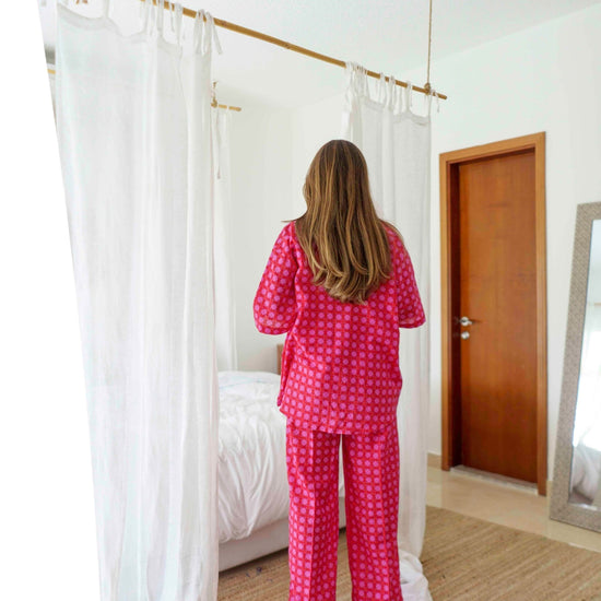 BYSARAD | ANGURIA PANTS & SHIRT CO-ORD - RED (MUNSELL)