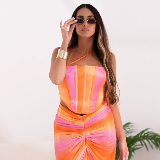 BYSARAD | CANDY BREEZE SKIRT & CORSET TOP SET
