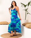 BYSARAD | FLOWY MAXI DRESS - BLUE