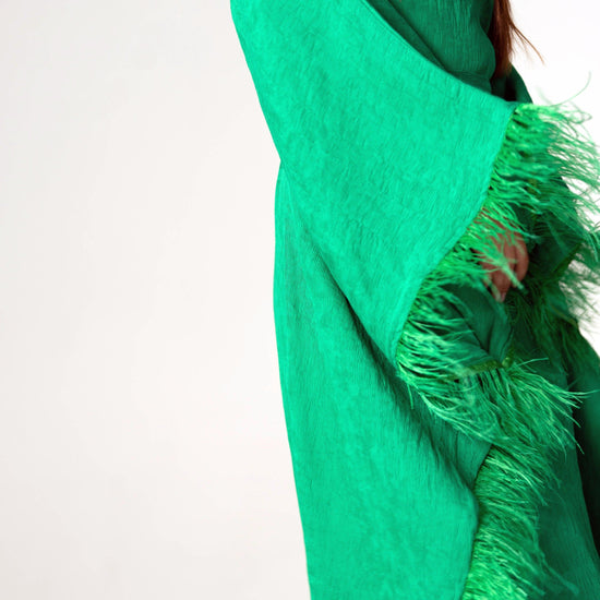 BYSARAD | GALA BUTTERFLY DRESS - EMERALD GREEN