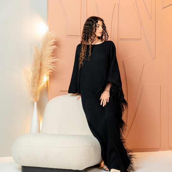 BYSARAD | GALA LONG SLEEVE DRESS - BLACK