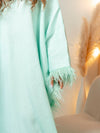 BYSARAD | GALA LONG SLEEVE DRESS - TURQUOISE