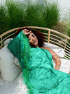 BYSARAD | GALA OFF SHOULDER DRESS - EMERALD GREEN