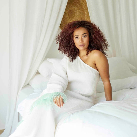 BYSARAD | GALA OFF SHOULDER DRESS - WHITE