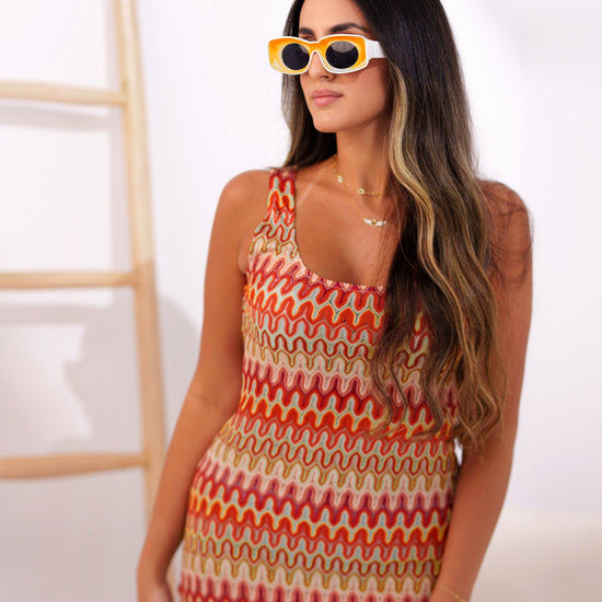 BYSARAD | ICONICA STRAIGHT HEM MAXI DRESS - FIRE