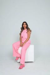 BYSARAD | MARGARITA PANT & RELAXED TOP CO-ORD - BUBBLE GUM PINK