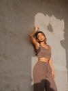 BYSARAD | MARGARITA PANTS & CROP TOP CO-ORD - TAUPE